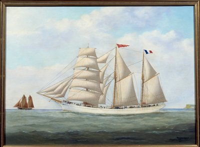 The Three-Masted Saint Simon by Eugene Grandin