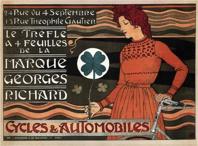 Cycles and Cars Georges Richard, 1899 by Eugene Grasset
