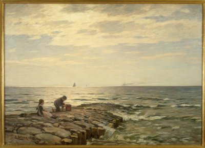 E. Dücker, At the Pier by Eugene Gustav Dücker