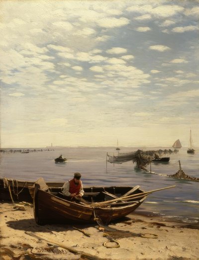 E. Dücker, Baltic Sea Beach by Eugene Gustav Dücker