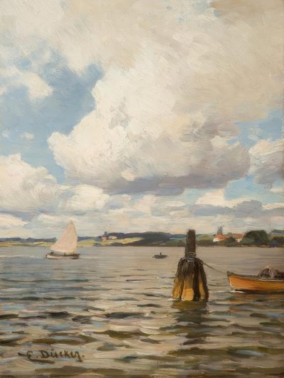 E. Dücker, Summer Day by the Water by Eugene Gustav Dücker