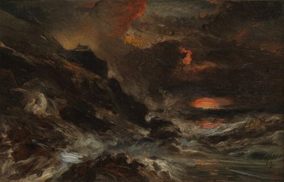 A Storm off the Normandy Coast by Eugene Isabey