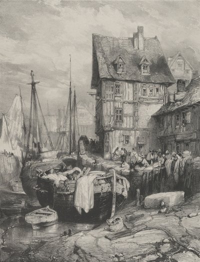 Interior of a Port by Eugene Isabey