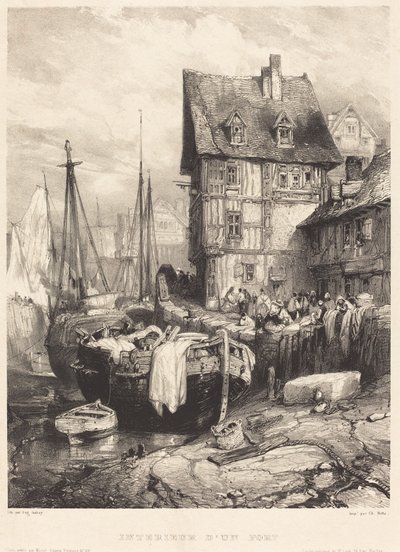 Interior of a Port by Eugene Isabey