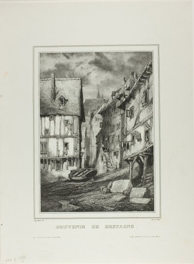 Plate Four, from Souvenir of Brittany by Eugene Isabey
