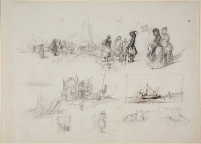 Seaside Studies by Eugene Isabey