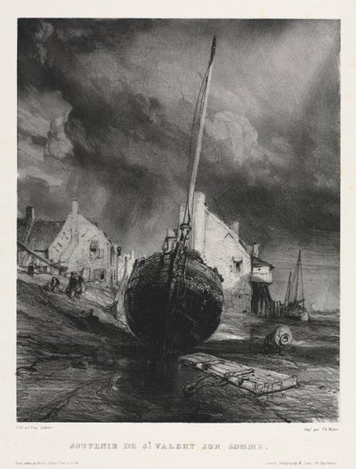 Six Marines: Souvenir de Saint Valéry sur Somme by Eugene Isabey