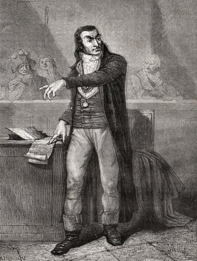 Antoine Quentin Fouquier-Tinville (1746-95), engraved by Blanpain by Eugene Joseph Viollat