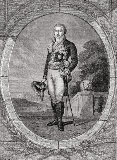 Manuel Godoy y Alvarez de Faria, engraved by Blanpain, from 