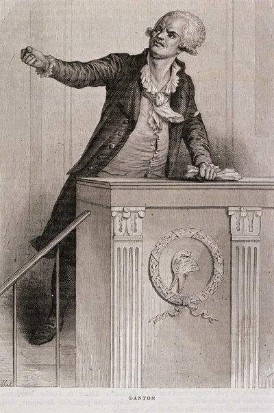 Portrait of Georges Jacques Danton by Eugene Joseph Viollat
