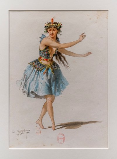 The Korrigane. Ballet of Charles-Marie Widor, costume model by Eugene Lacoste