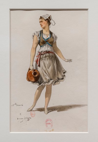 The Korrigane. Ballet of Charles-Marie Widor, Costume Model by Eugene Lacoste