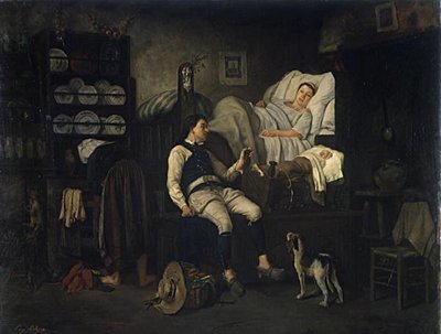 Breton Interior or, The Newborn by Eugene Leroux
