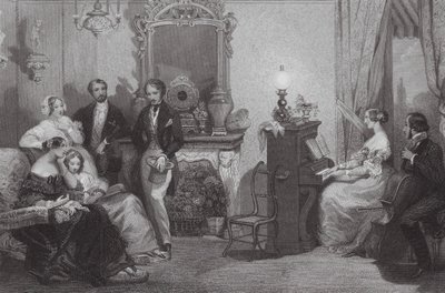 A Family Concert by Eugene Louis (after) Lami