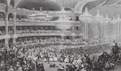 The Grand Bal Masque at the Opera by Eugene Louis (after) Lami
