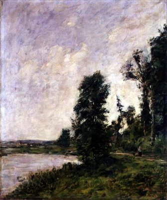 Along the Touques by Eugene Louis Boudin