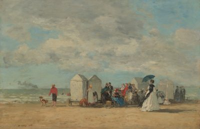 Beach Scene by Eugene Louis Boudin
