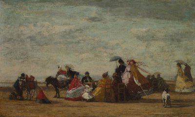 Beach Scene by Eugene Louis Boudin