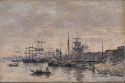 Bordeaux, the Harbor by Eugene Louis Boudin