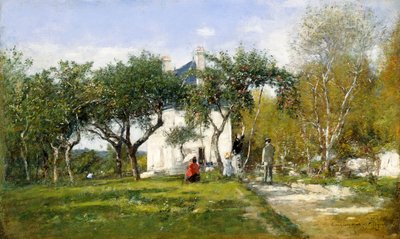 Fervaques, Garden and House of Monsieur Jacquette by Eugene Louis Boudin