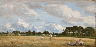 Haymaking by Eugene Louis Boudin