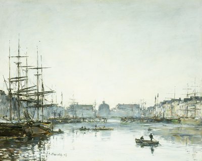Le Havre, The Commerce Basin, 1894 by Eugene Louis Boudin
