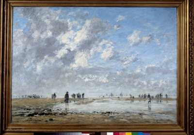 Low tide at Etaples by Eugene Louis Boudin
