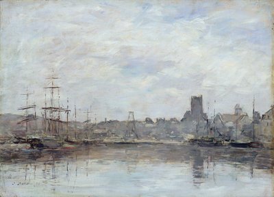 September Morning: Port of Fecamp by Eugene Louis Boudin