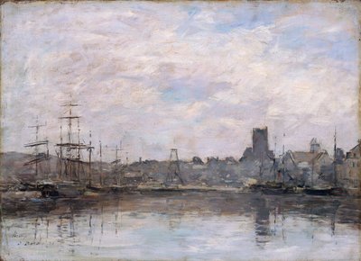 September Morning: Port of Fecamp by Eugene Louis Boudin