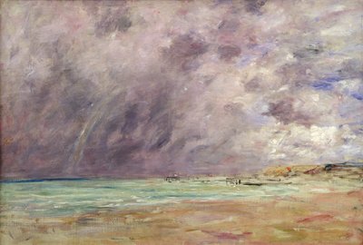 Stormy Skies over the Estuary at Le Havre, c.1892-96 by Eugene Louis Boudin