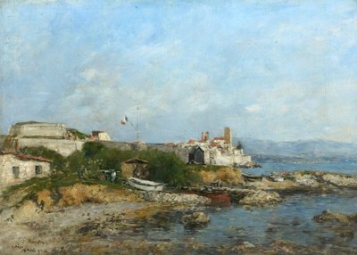 The Fortifications at Antibes, France, 1893 by Eugene Louis Boudin