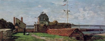 The Francois Ier Tower at Le Havre by Eugene Louis Boudin