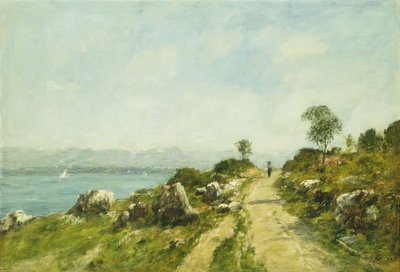 The Road, Antibes by Eugene Louis Boudin