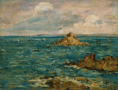The Sea at Douarnenez by Eugene Louis Boudin