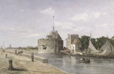 The Tower of Francis I at Le Havre by Eugene Louis Boudin