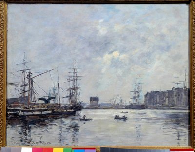 The Port of Le Havre Basin of the Bar by Eugene Louis Boudin