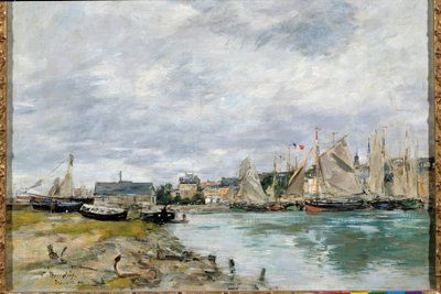 The Port of Trouville by Eugene Louis Boudin