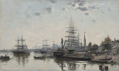View of Bordeaux, from the Quai des Chartrons by Eugene Louis Boudin