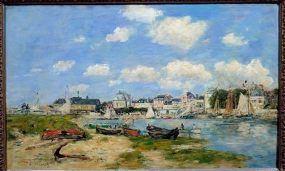 View of Trouville Beach by Eugene Louis Boudin