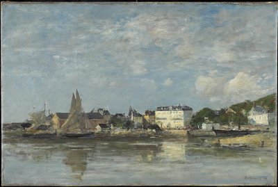 View of the Harbour at Trouville by Eugene Louis Boudin