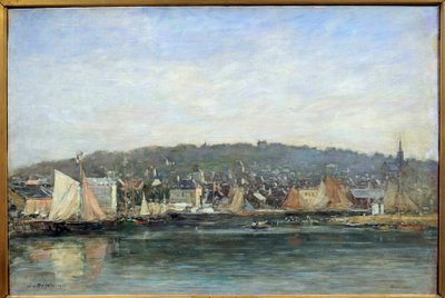 View of the Port of Trouville by Eugene Louis Boudin