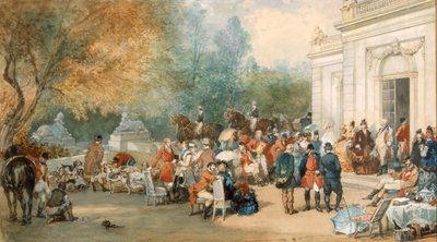 A Hunting Breakfast in England, 1870 by Eugene Louis Lami
