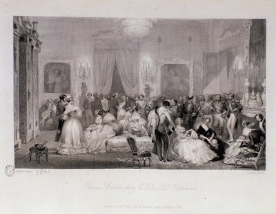A social evening with the Duke of Orleans (Ferdinand-Philippe or Ferdinand Philippe d
