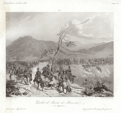Combat de Puerto de Miravete by Eugene Louis Lami
