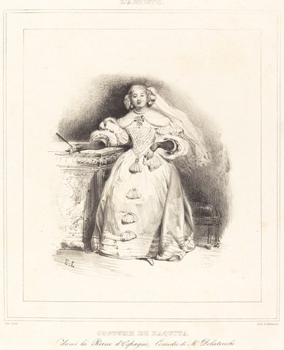 Costume of Paquita in the Queen of Spain by Eugene Louis Lami