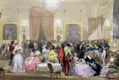 Evening in home of Dukes of Orleans by Eugene Louis Lami