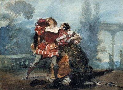 Illustration for the Play Whims of Marianne by Eugene Louis Lami