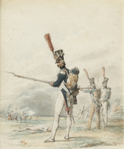 Infantry of the Jeune Garde in 1812 by Eugene Louis Lami