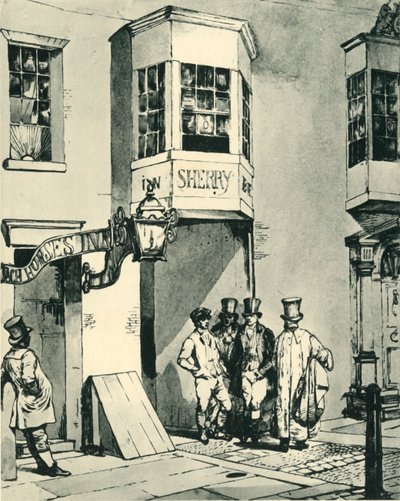 Inn and Post Office by Eugene Louis Lami