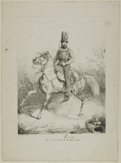 Moncey, Ex-colonel of the 3rd Hussar Regiment by Eugene Louis Lami
